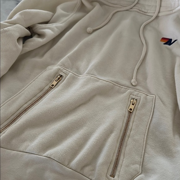 Aviator Nation Women's Ninja Vintage White Hoodie - Picture 5 of 5